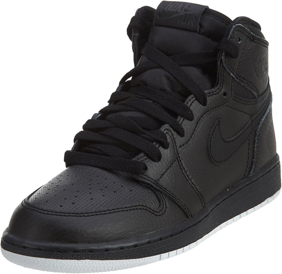 Amazon.com | Jordan 1 High OG Kids' Shoes in Black & White