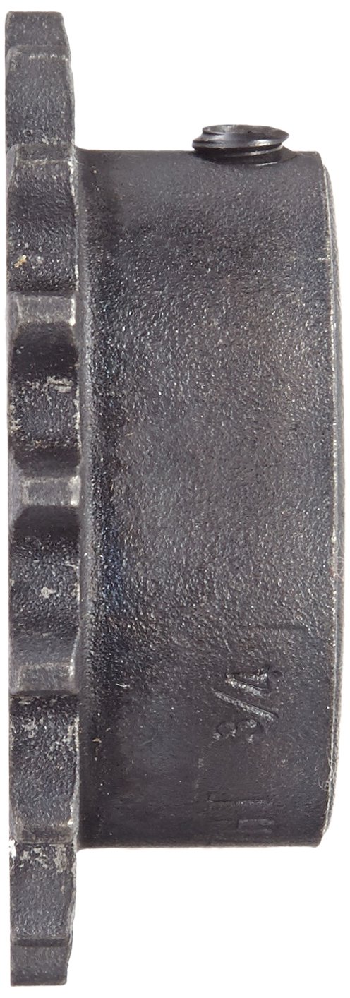 Martin Roller Chain Sprocket, Hardened Teeth, Bored-to-Size, Type B Hub, Single Strand, 35 Chain Size, 0.375