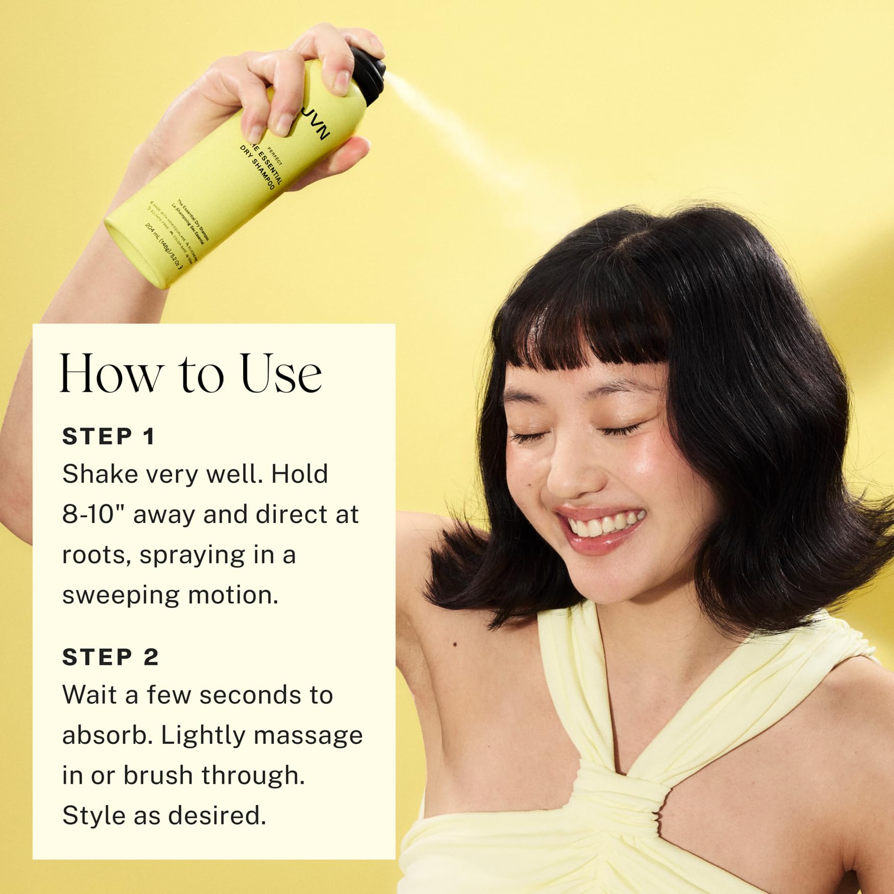 JVN Essential Dry Shampoo, Oil Absorbing & Scalp Refreshing, Silicone Free