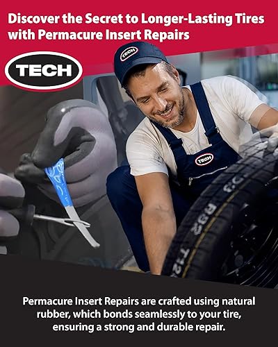 Miniatura 5 de TECH Tire Repairs Reparaciones de insertos Permacure insertos de goma natural que se unen al neumático para una reparación más segura y fuerte, 3-34