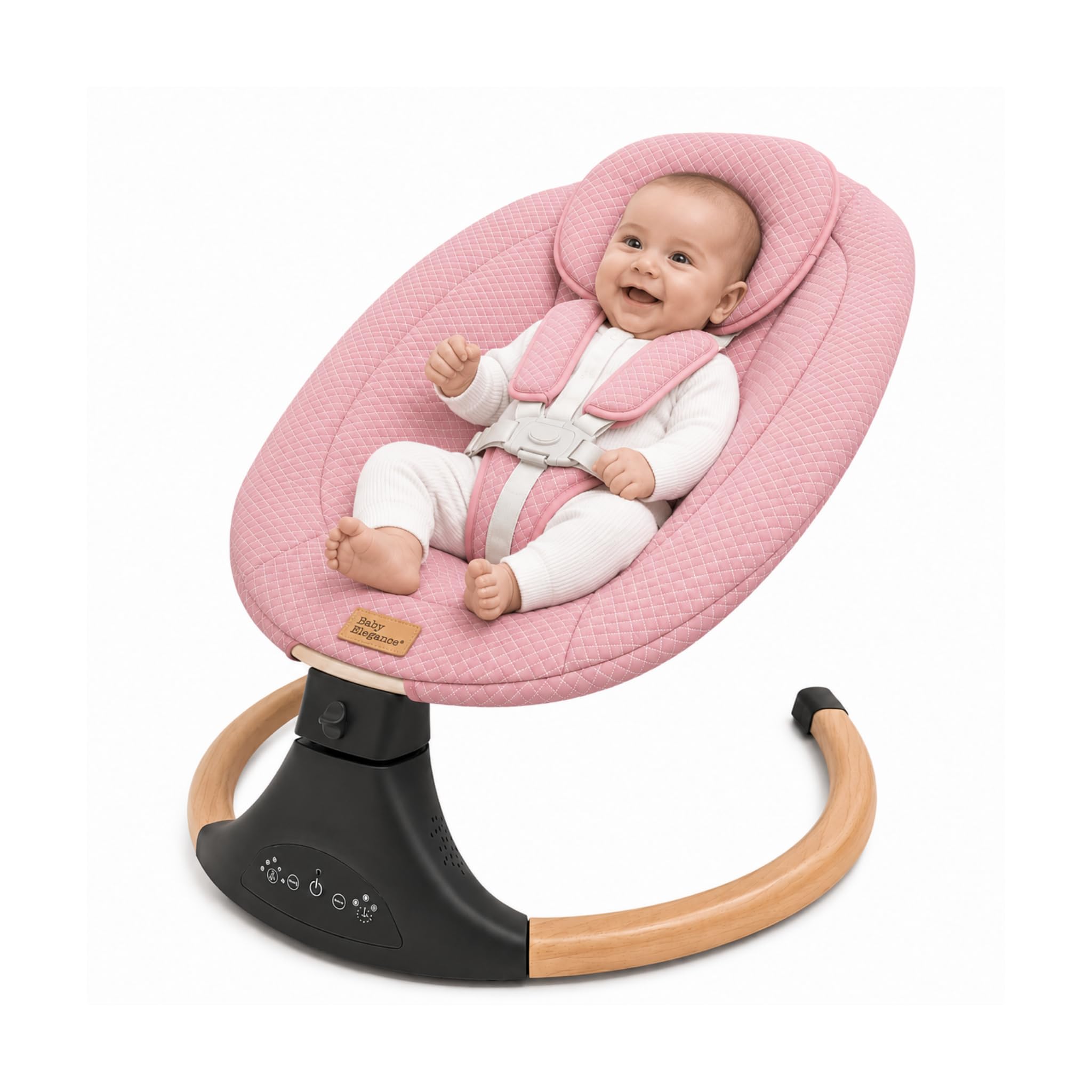 Allta - Sdraietta elettrica per bambini con comoda seduta di Baby Elegance | Sdraietta per bambini dalla nascita – 9 kg | dondolo con diverse velocità di oscillazione e melodie rilassanti | Regali per