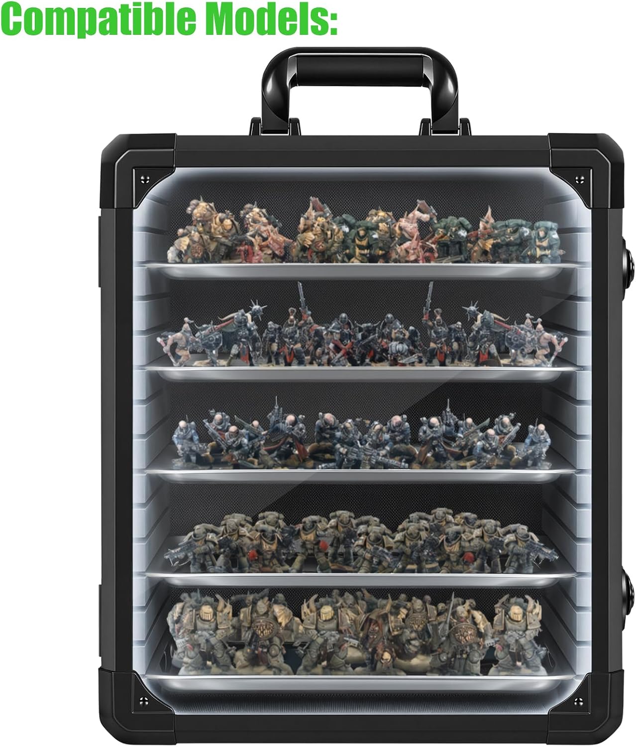 5PCS Metal Trays Set for WELIDAY Aluminum Alloy Frame Miniature Storage Case (Large Size)