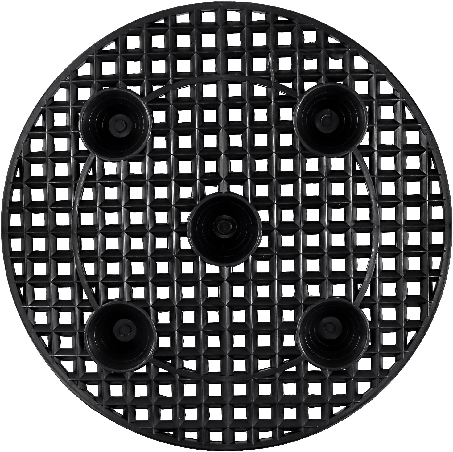 20 PCS 12 Inch Black Plant Level Pot Elevator, Plastic Plant Risers, Round Flower Pot Holder for Indoor Outdoor Gardens Patios Balconies Windowsill