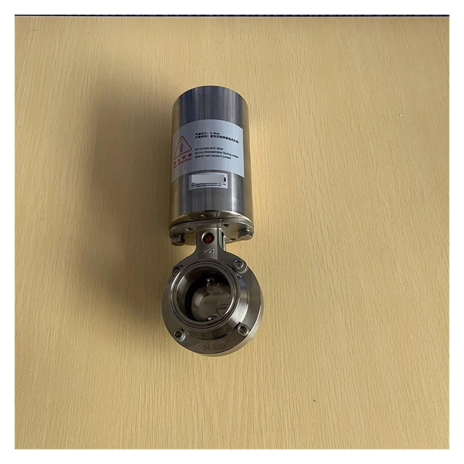 MXXDMOPD 2 inch ss316l Stainless Steel Single-Acting Pneumatic Welded Butterfly Valve
