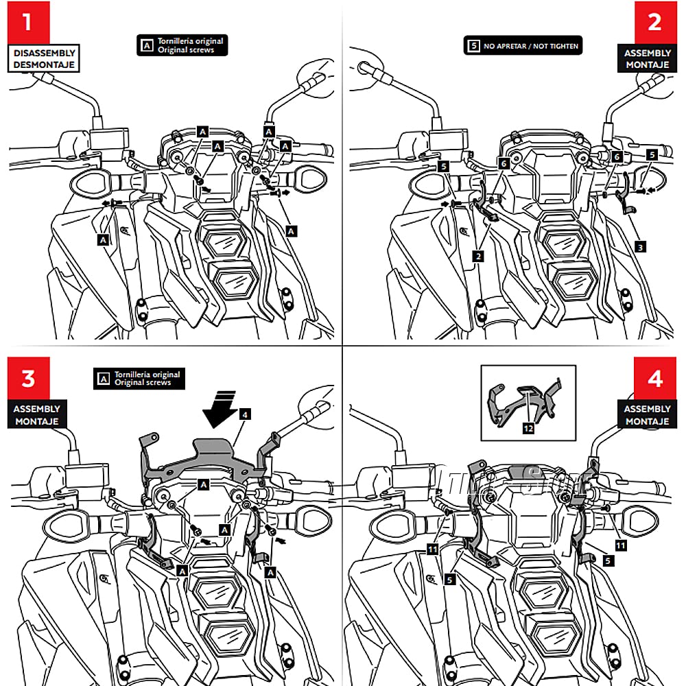 Parabrisas para Suzuki GSX-S1000 GSX-S950 2021 2022 2023 GSXS950 GSXS1000 GSXS GSX-S 950 1000 motocicleta Pare-brise deflectores de viento (negro)
