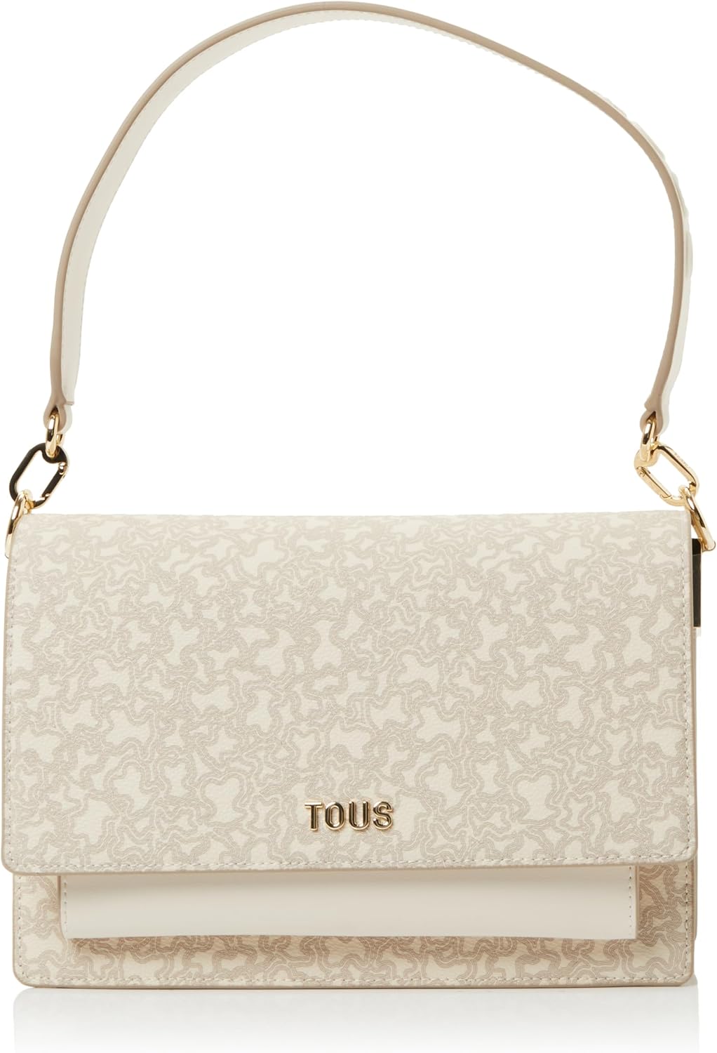 TOUS Bandolera Mediana Audree Beige, Para Mujer, Medidas 16,5 x 25 x 12,5 cm, Colección Kaos Mini Lines