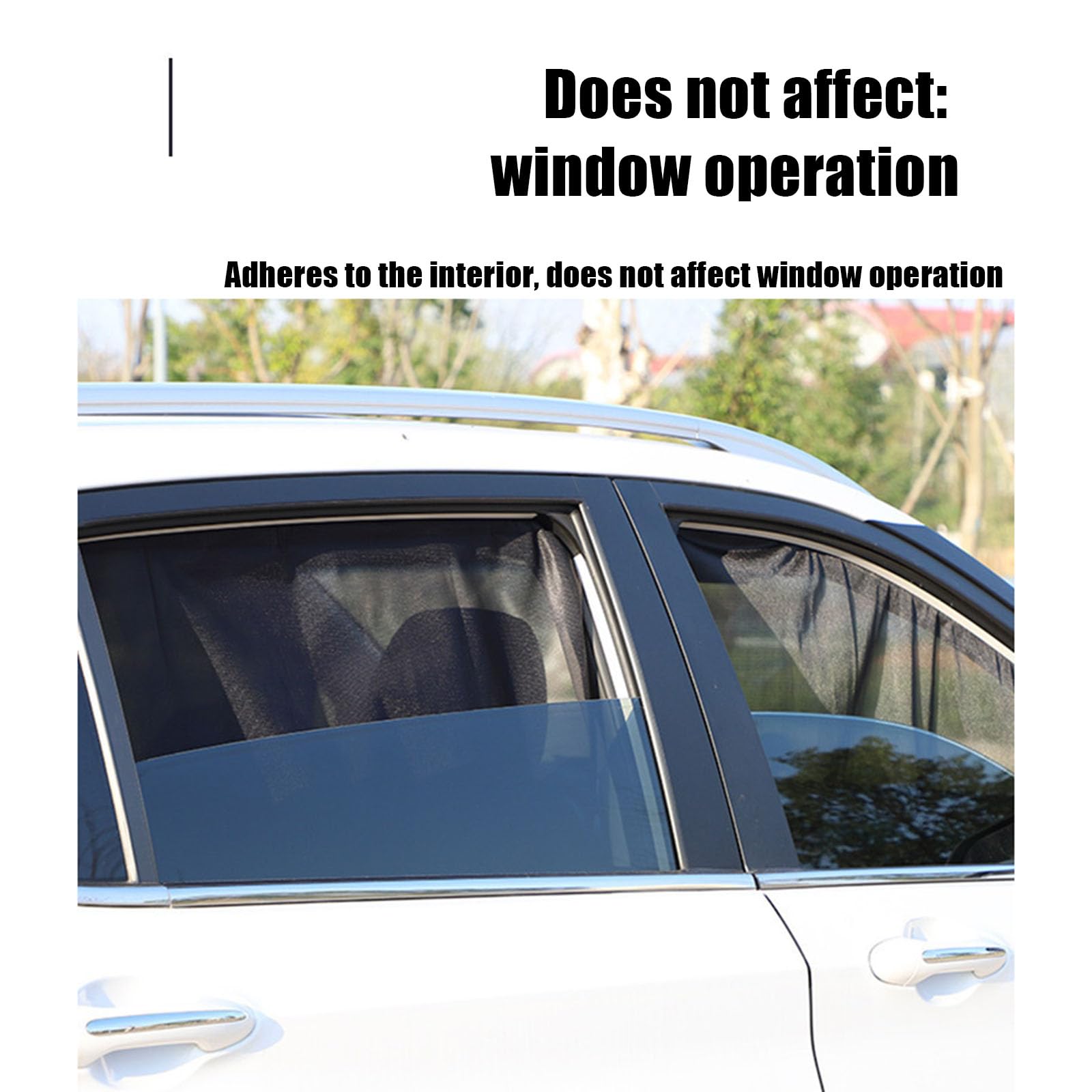 Parasoles de Coche Compatible con Seat Ateca Parasoles para Ventanas Laterales Traseras, ProteccióN UV YAislamiento TéRmico, Efecto Protector Magnetico Ventanas Laterales,4 Unidades
