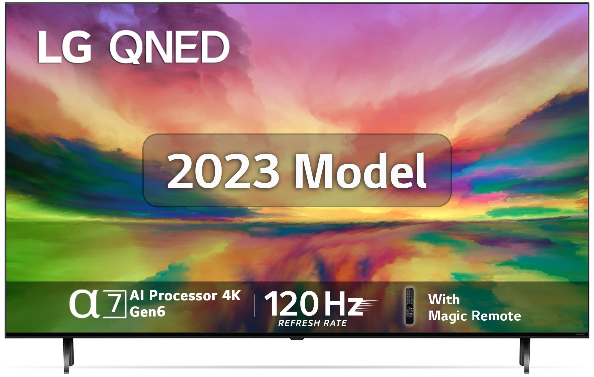 LG 139 cm (55 inches) 4K Ultra HD Smart QNED TV 55QNED80SRA (Ashed Blue)