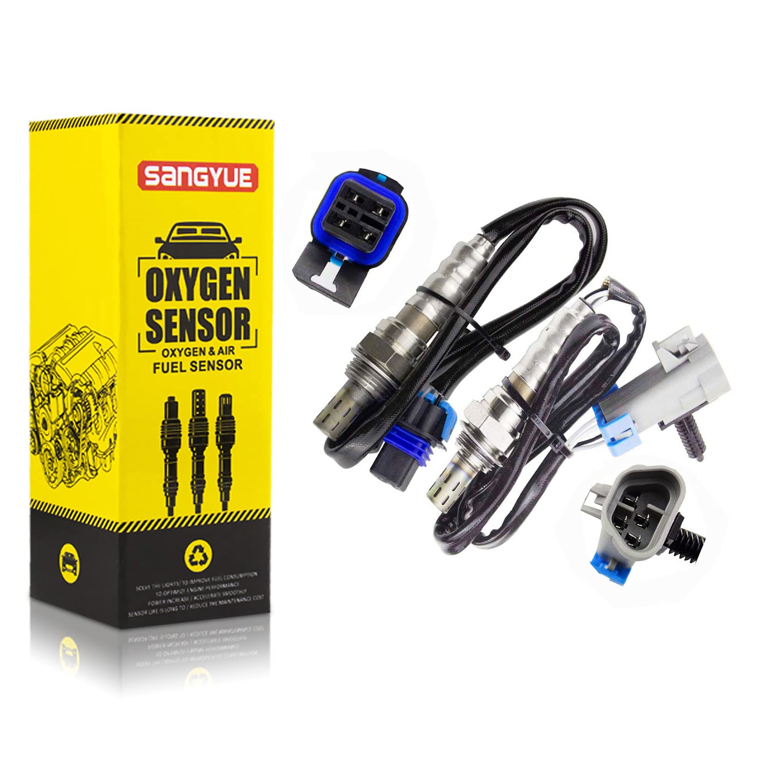 Sangyue 2X Oxygen O2 Sensor for 2004-2005 Chevrolet Trailblazer Trailblazer EXT Buick Rainier 4.2L Upstream + Downstream