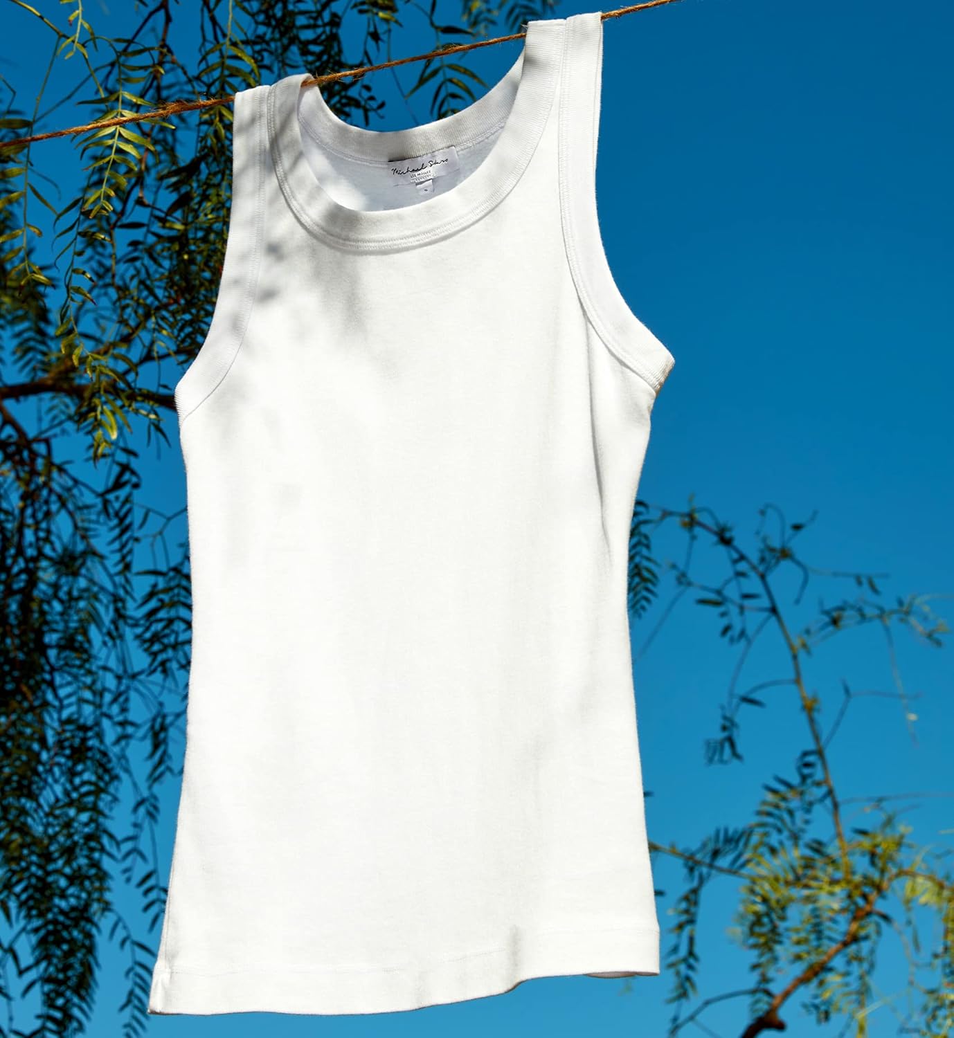 Michael Stars Women's Paloma Wide Binding Cotton Tank Top - Everyday Basic - Image 3