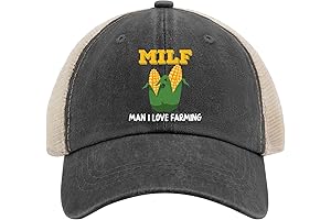 Milf Man Farmer Hat Men AllBlack Men Hats Gifts