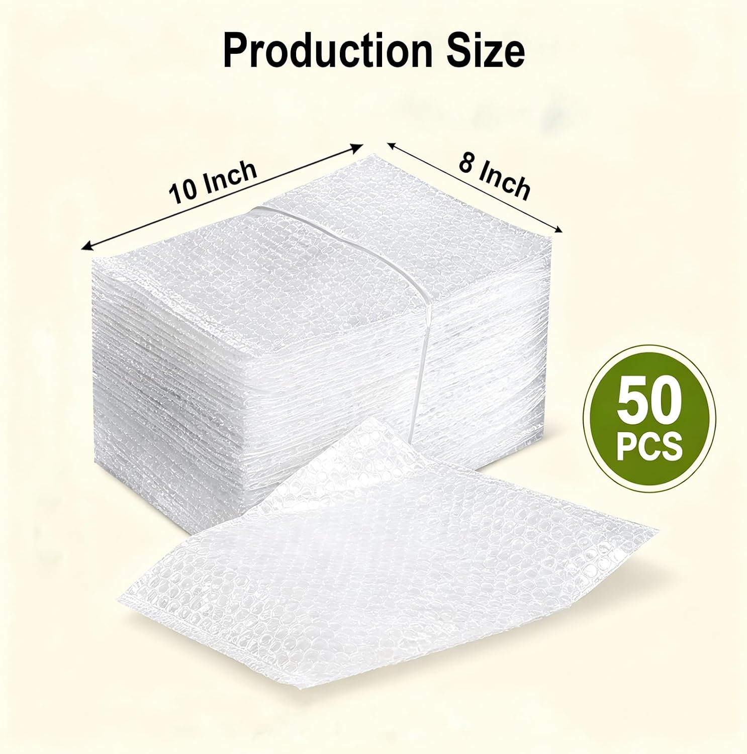 8x10Inch Bubble Out Bags 50pcs, Double Walled Cushioning Pouches Bag image 2