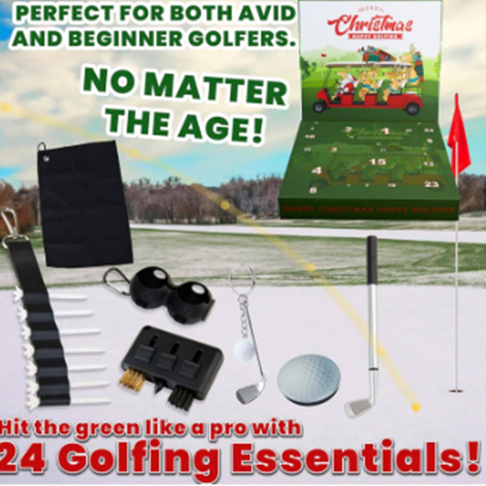 Weihnachts Adventskalender 2025 Golf Deko Adventskalender