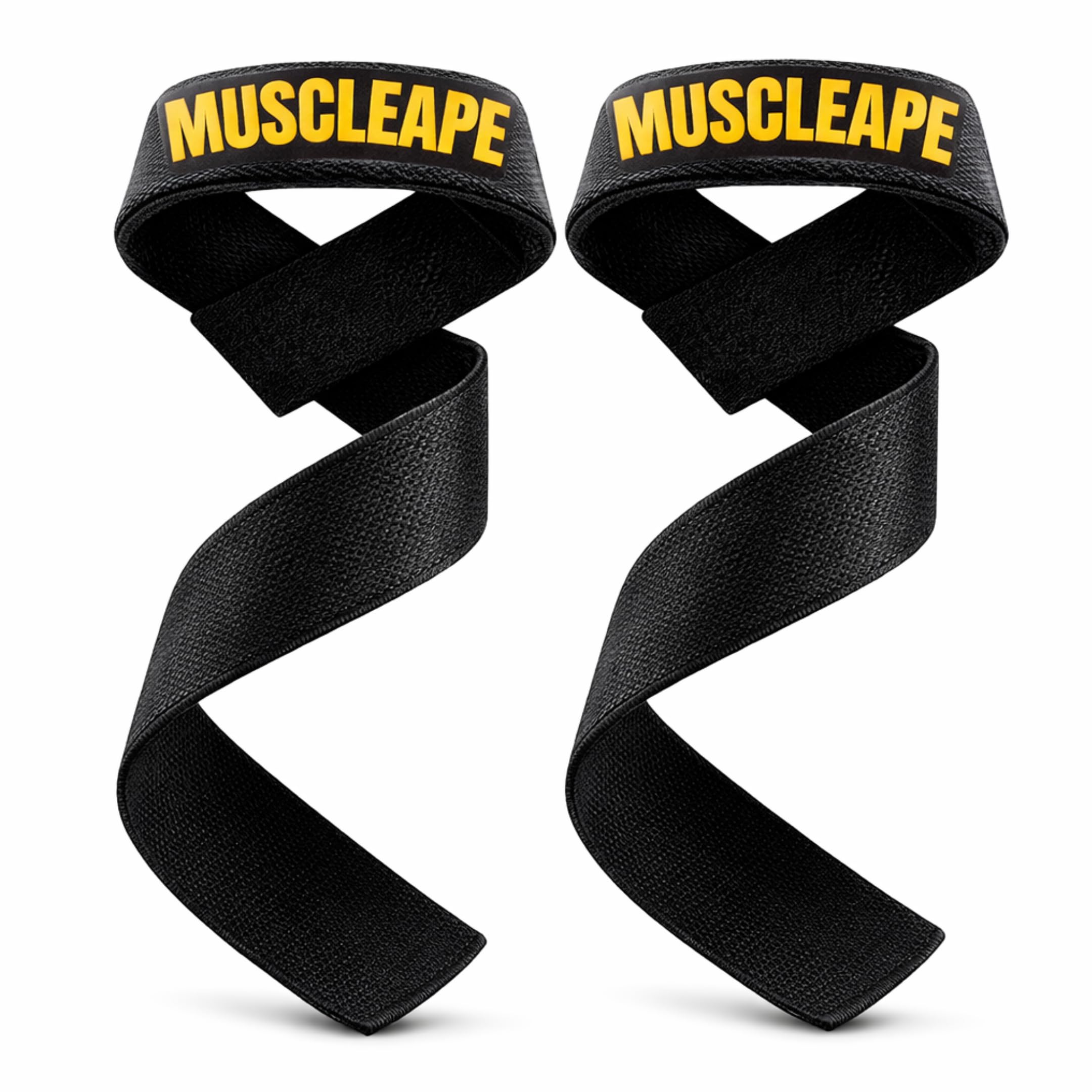 Muscleape Weight Lifting Straps Wrist Supporter For Gym. Gym Accessories Men & Women. Wrist Strap For Gym With Padded Wrist Support.Deadlift Strap Weightlifting Straps For Grip Gym Straps For Weight Lifting (Black) (Original)-picture-24