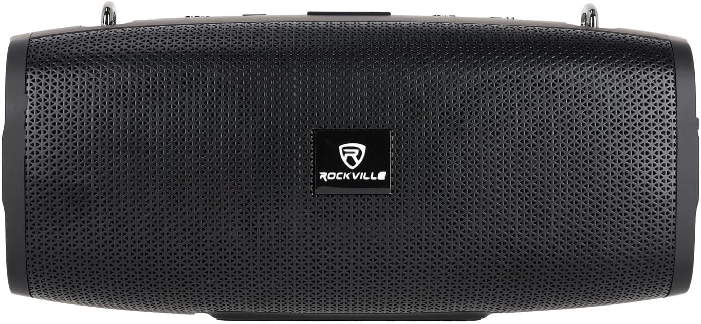 Kicker 45KMF104 Bundle: 10 in 350-Watt Peak/175-Watt RMS 4-Ohm Free Air Marine Boat Subwoofer, RPB-KAR Portable Bluetooth Speaker with Karaoke Microphone and LED, 2-Items