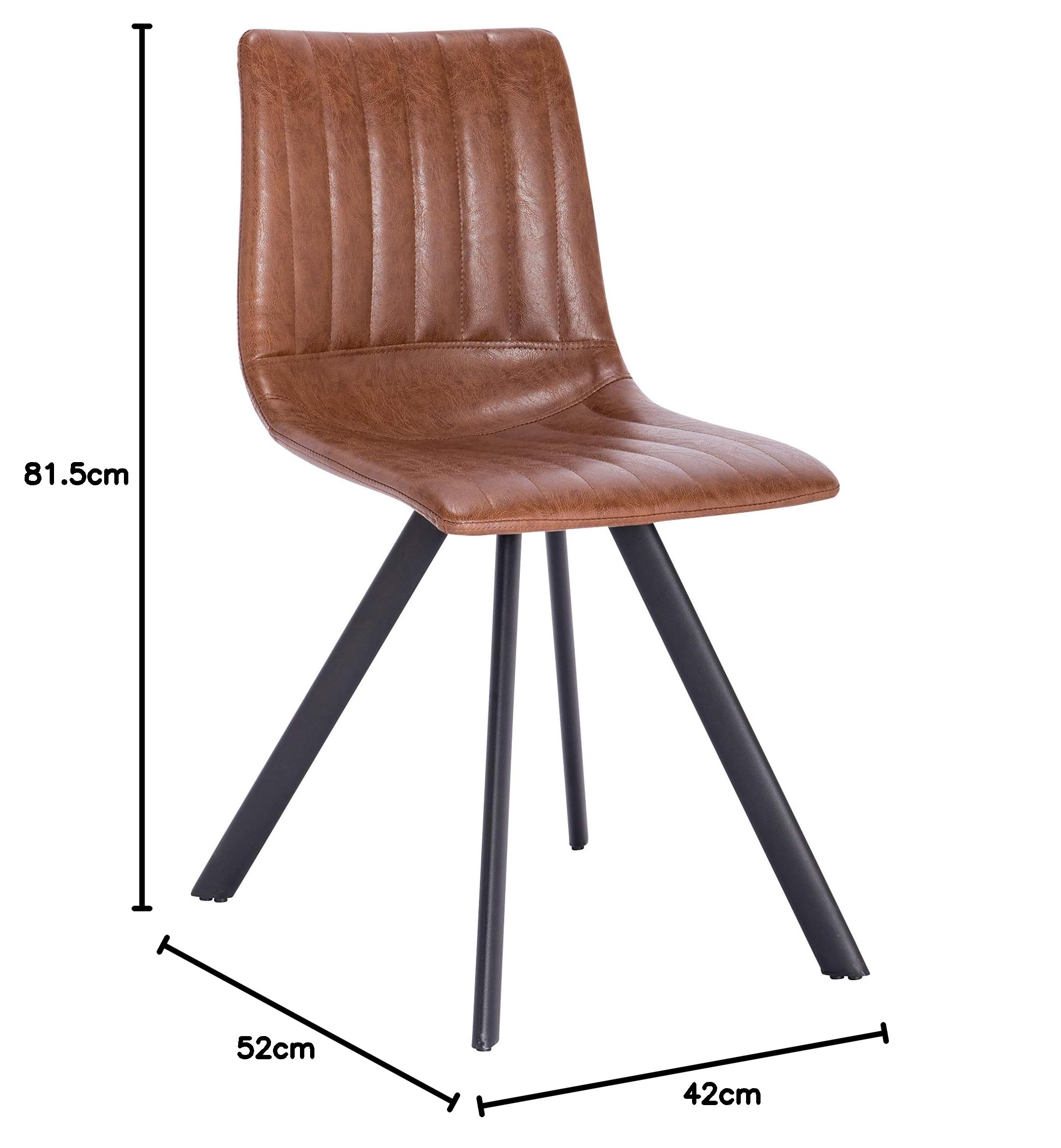 La Silla Española Zamora Sedia, Tessuti, Marrone Nocciola, 42 cm (larghezza) x 52 cm (fondo) x 81,5 cm (altezza)