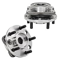 Vista 81 de Detroit Axle - 2 bujes de rodamiento de rueda traseros para Suzuki Aerio 2002-2007, Suzuki Esteem 1995-2002, 2 rodamientos de rueda completos