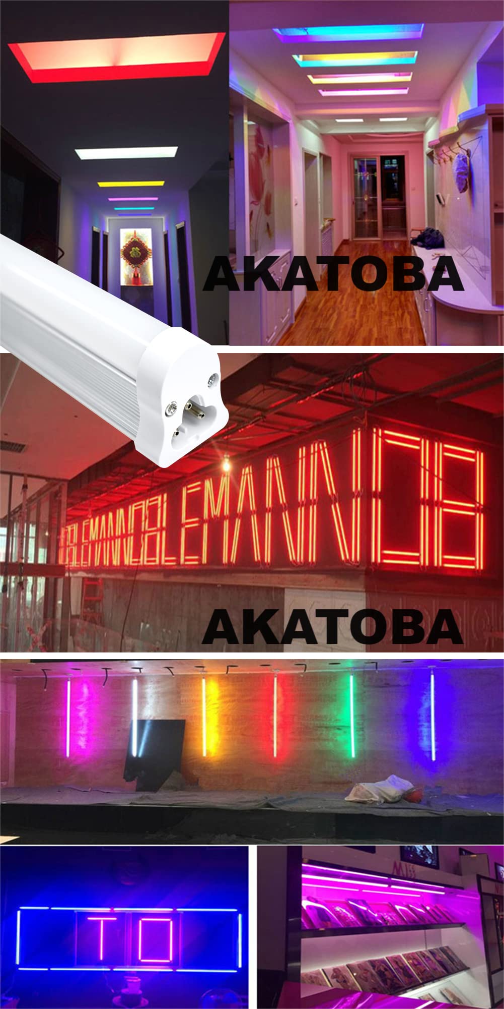 Amazon | 【25本セット】カラー LED蛍光灯 器具一体型 35w形