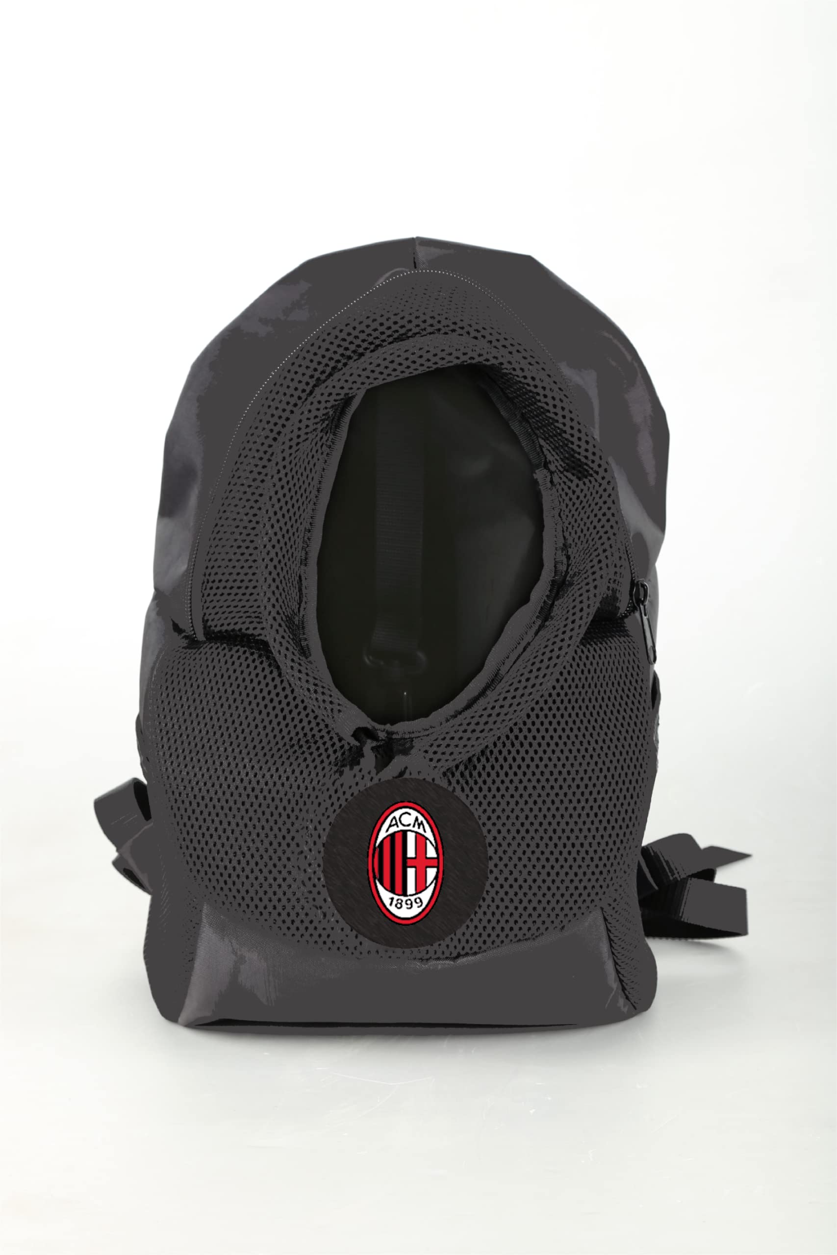AC Milan Petcarrieracmilan, Zaino/Trasportino Cane/Gatto Prodotto Ufficiale Unisex Adulto, Nero, Standard
