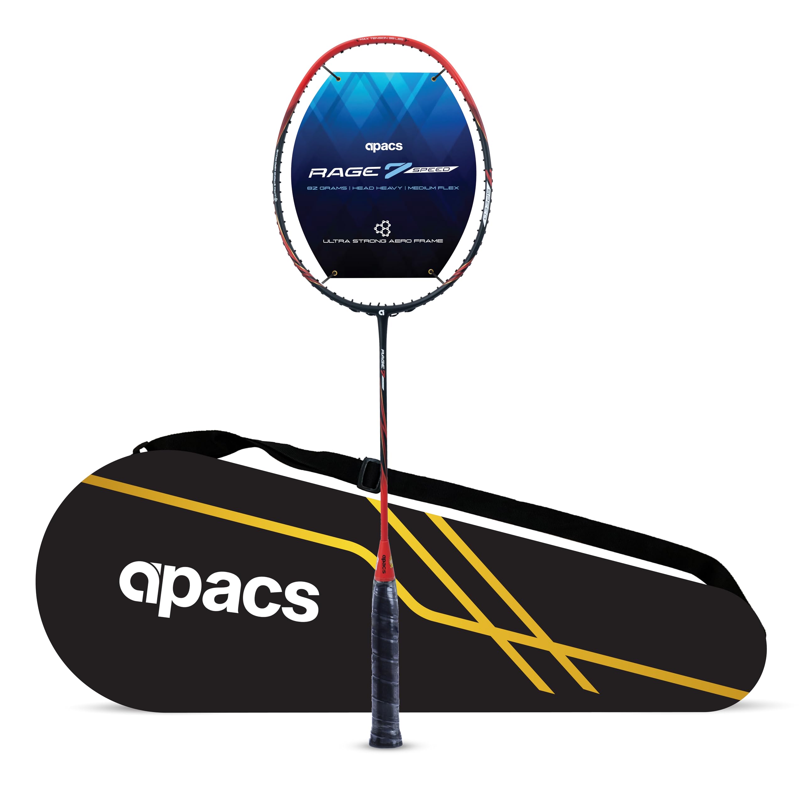 See full amazon price history chart for Apacs Rage 7 Speed (Unstrung) | Max Tension : 35 lbs | Light Weight Badminton Racket Made of Japanese Graphite (Red) Apacs Rage 7 Speed (Unstrung) | Max Tension : 35 lbs | Light Weight Badminton Racket Made of Japanese Graphite (Red) (B0D31KC76V) Amazon Price History, Amazon Price Tracker