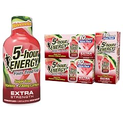 5-hour ENERGY Extra Strength Energy Shot Watermelon Flavor 1 93 oz 30 Count Zero Calories Sugar-Free 230 mg