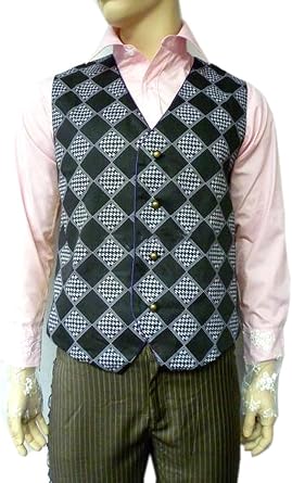 OEM Mad Hatter Vest Costume Alice Wonderland Waistcoat