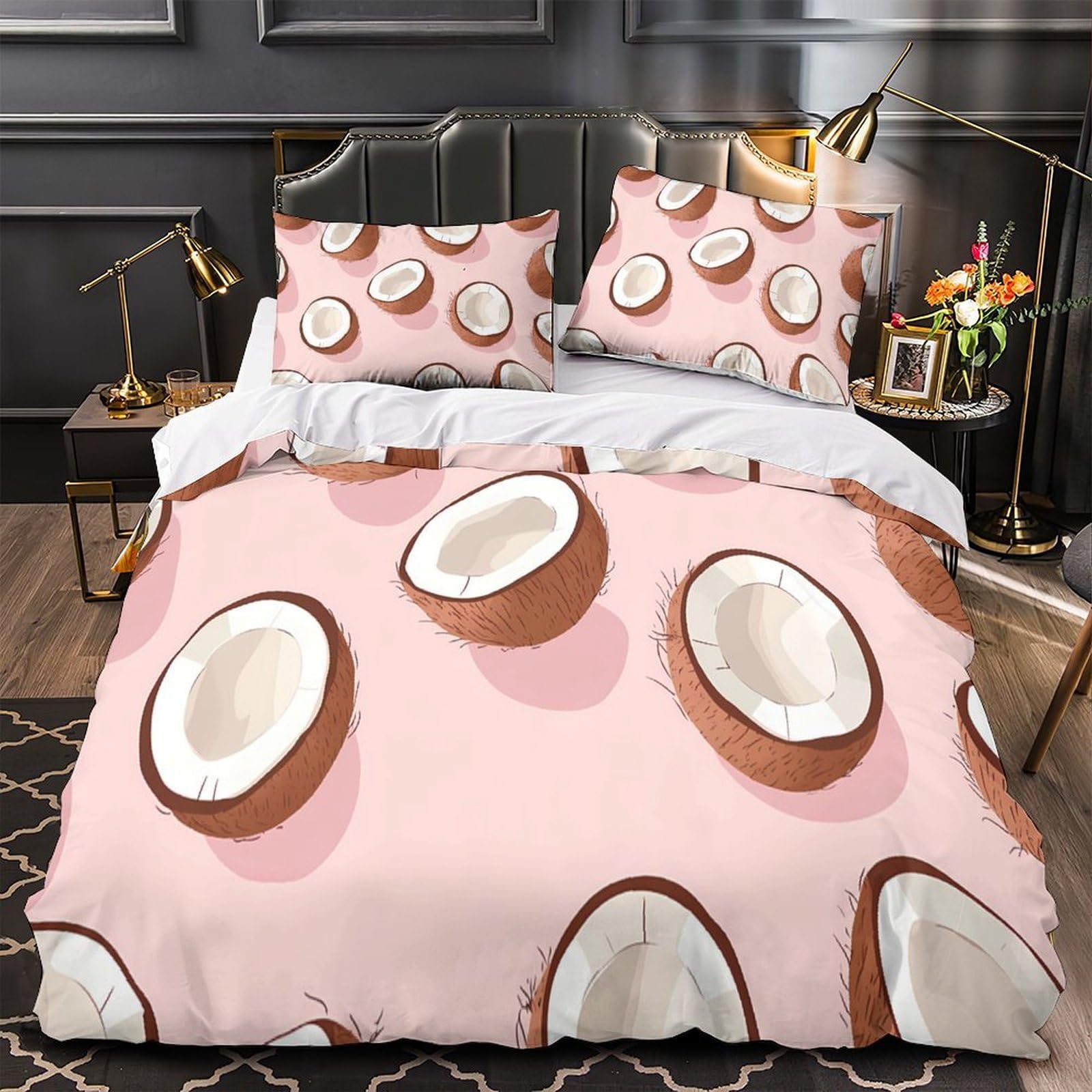 Housse de couette 3D paysage nuageux 220x240 cm en microfibre