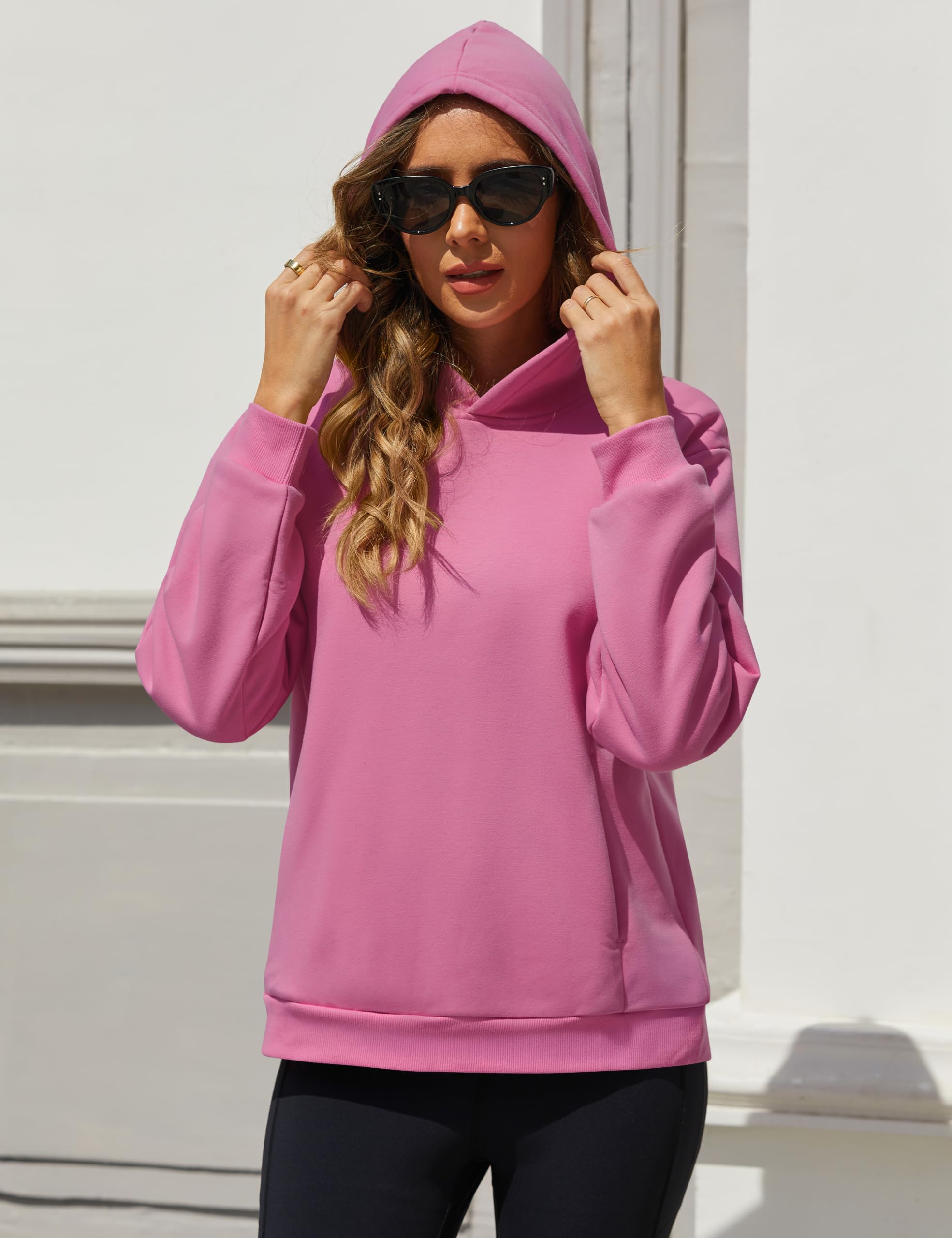 MAGCOMSEN Pullover Damen Sweatshirt Hoodie Kapuzenpullover Fleece Langarm