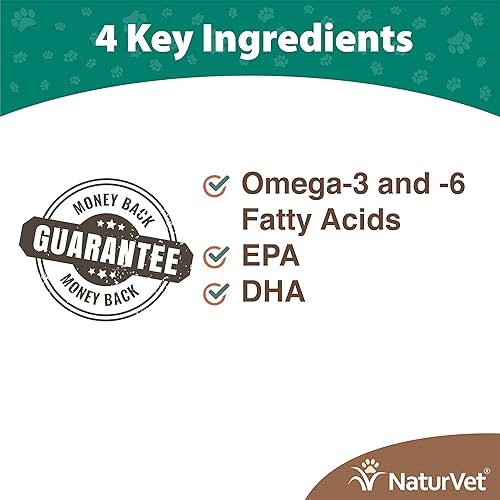 Miniatura 8 de Aceite de salmón para perros Naturvet Omega-gold Plus mordida suave fabricado en Estados Unidos
