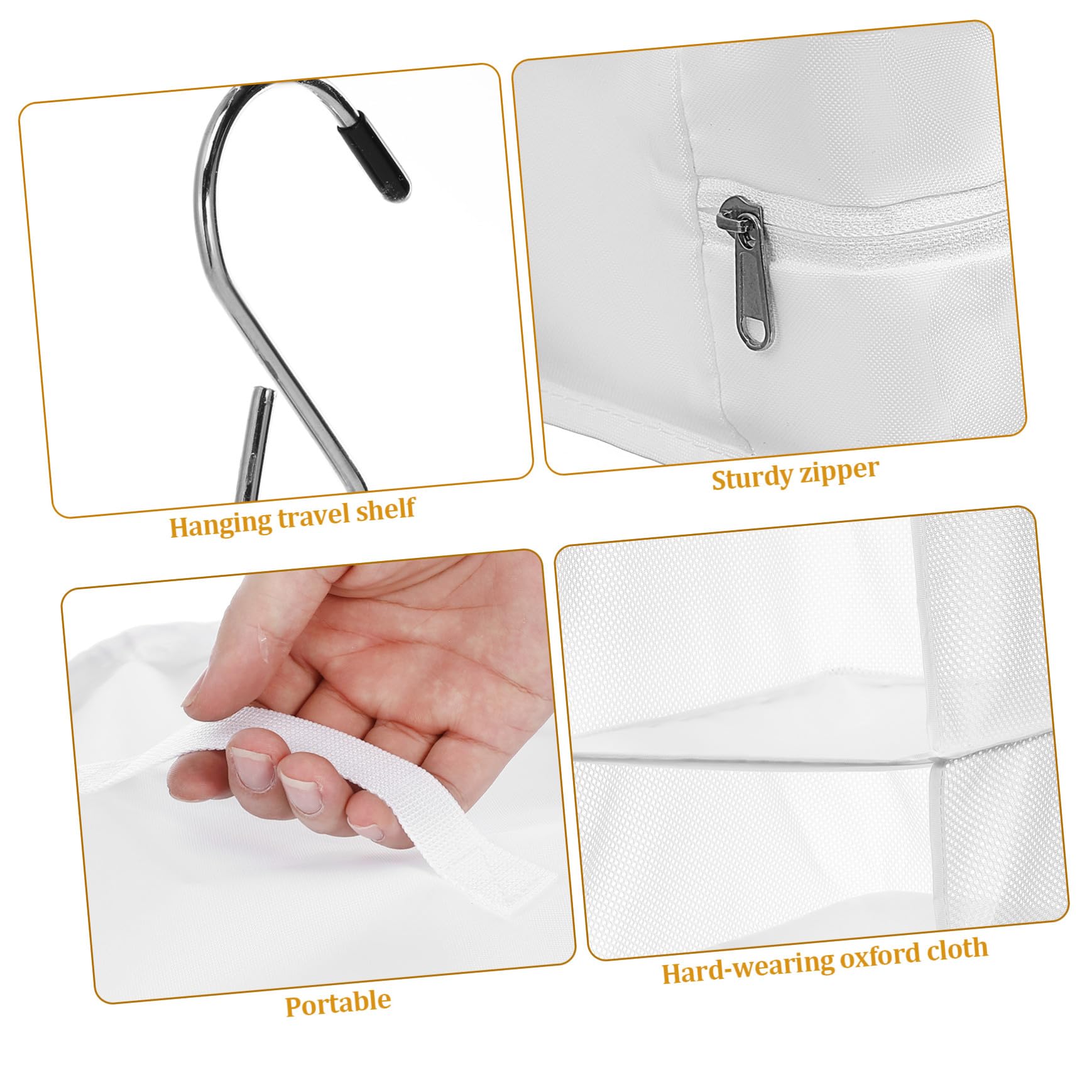 Uonlytech Organizador Colgante de Ropa con Compartimentos Resistente Tela Oxford Bolsa de Almacenamiento para Viaje y Armario Compacto y Fácil de Colgar