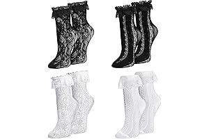 Charming Lace Ruffle Socks: The Epitome of Feminine Allure