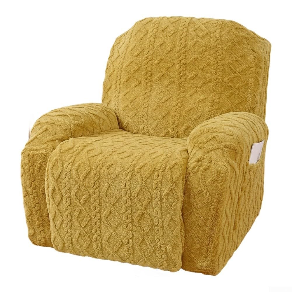 Housse chaise de salon élastique jacquard tissu épais lot de 4