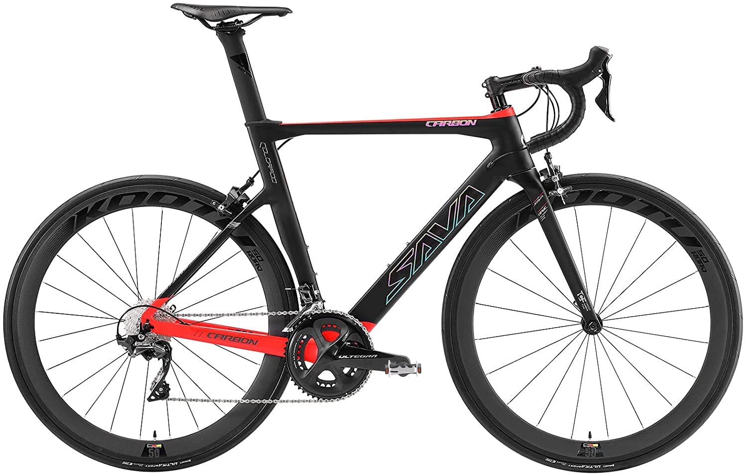 SAVADECK Phantom 2.0 Carbon Fiber Road Bike 700C Carbon Frame Racing Bicycle with Shimano Ultegra 80