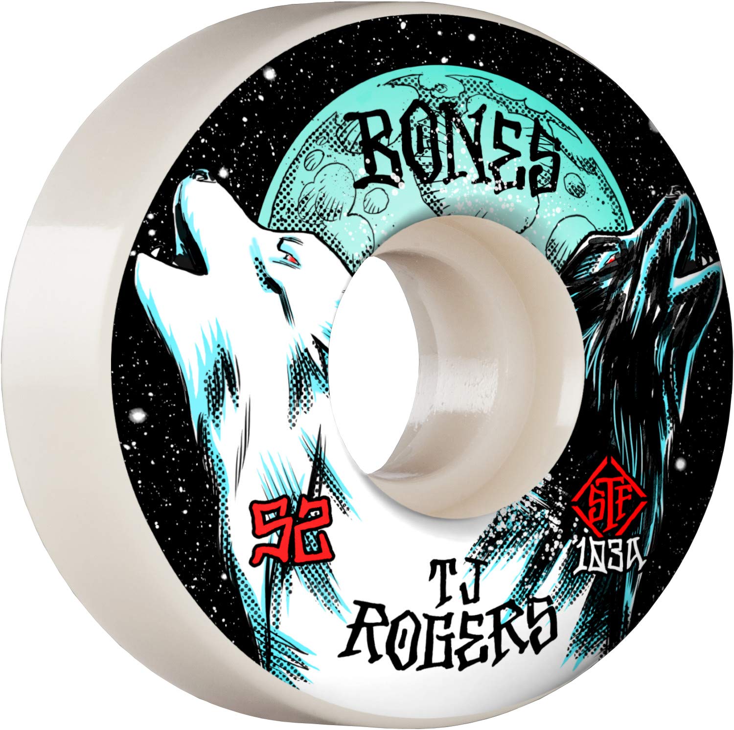 Bones Roues Skate (x4) STF V3 Rogers Howl Slims103A