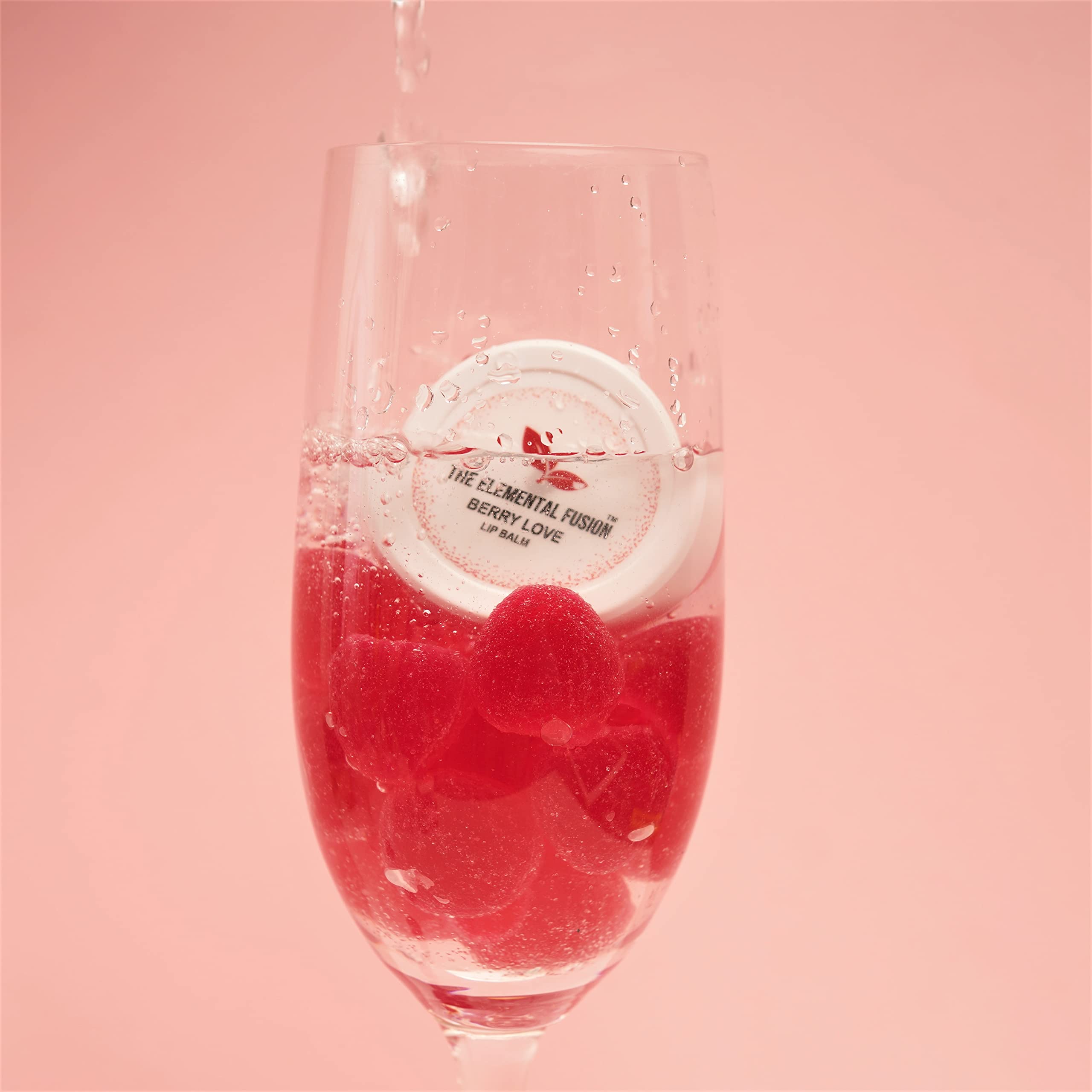 The Elemental Fusion Berry Love Lip Balm for Dry, Dark, Damaged & Chapped Lips, 100% Natural Lip Balm with Shea & Kokum Butter, Protects & Moisturises Cracked Lips, 6 gm