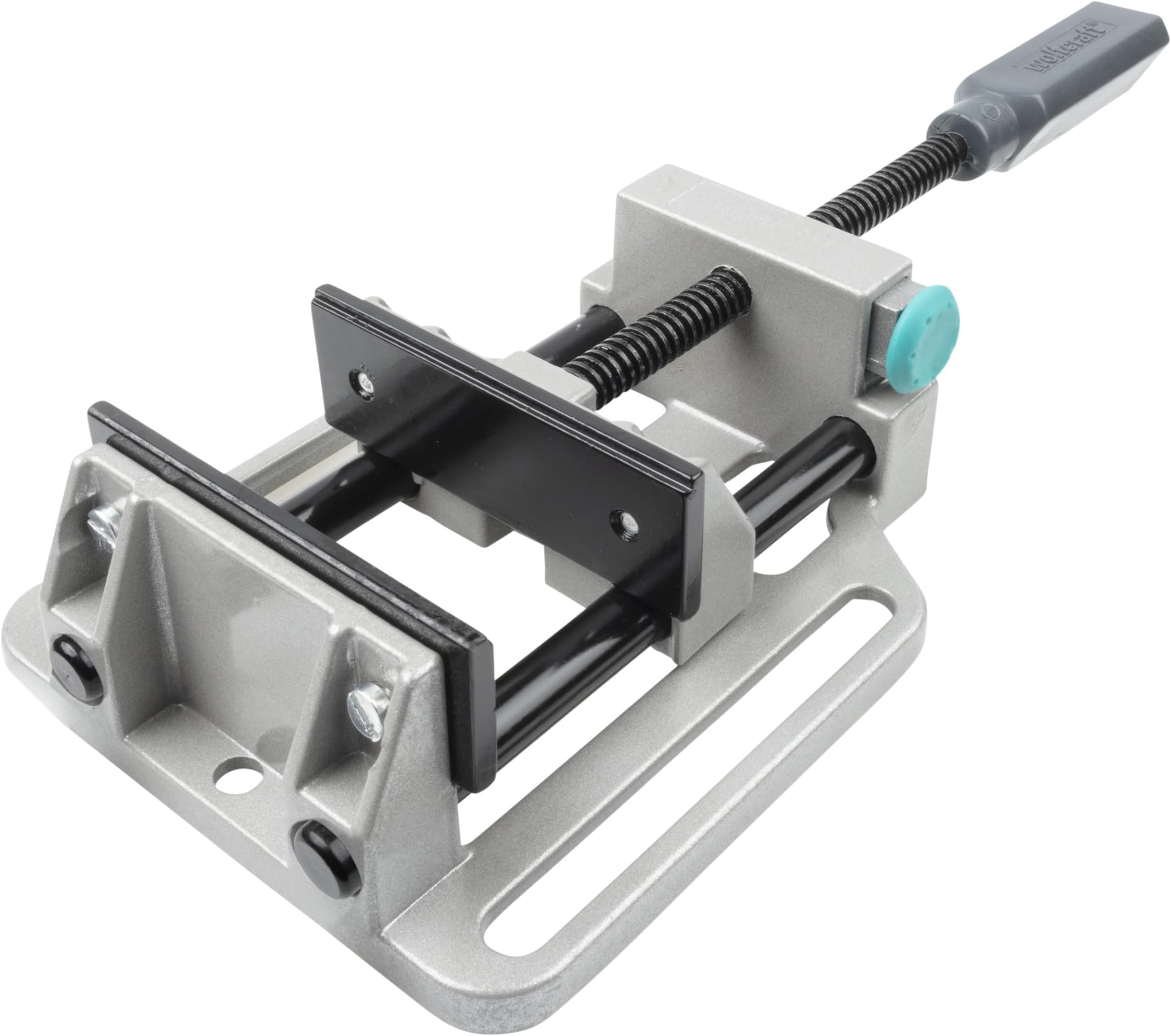 Quick-Action Vice, 100 mm - with Quick Adjustment - Clamping jaw Professional with V-Slots - for Drill Stands and workbenches - Clamping Force 200 kg - 3410000