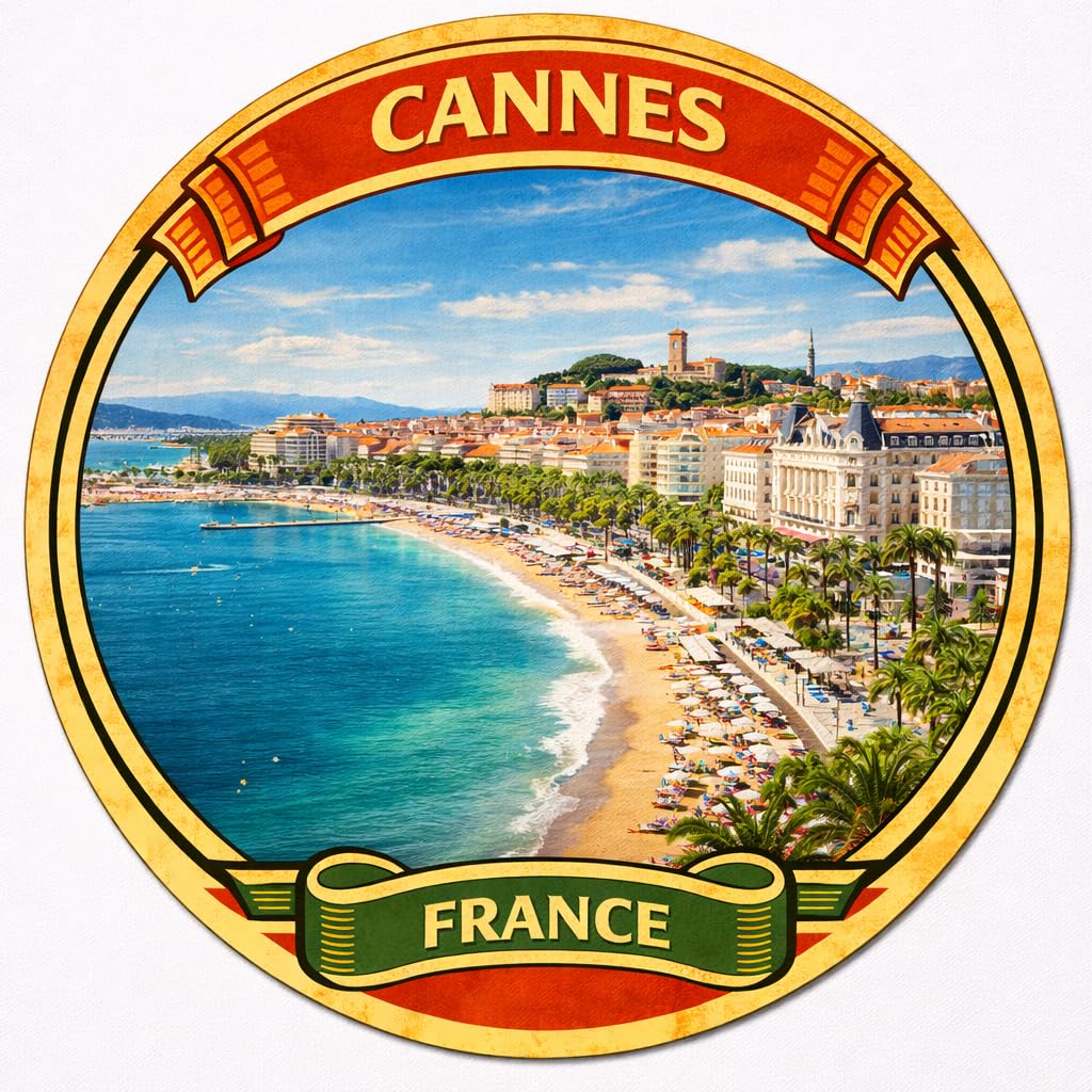 Nomad Charging Box Cannes France Decorative Souvenir Fridge Magnet A0057