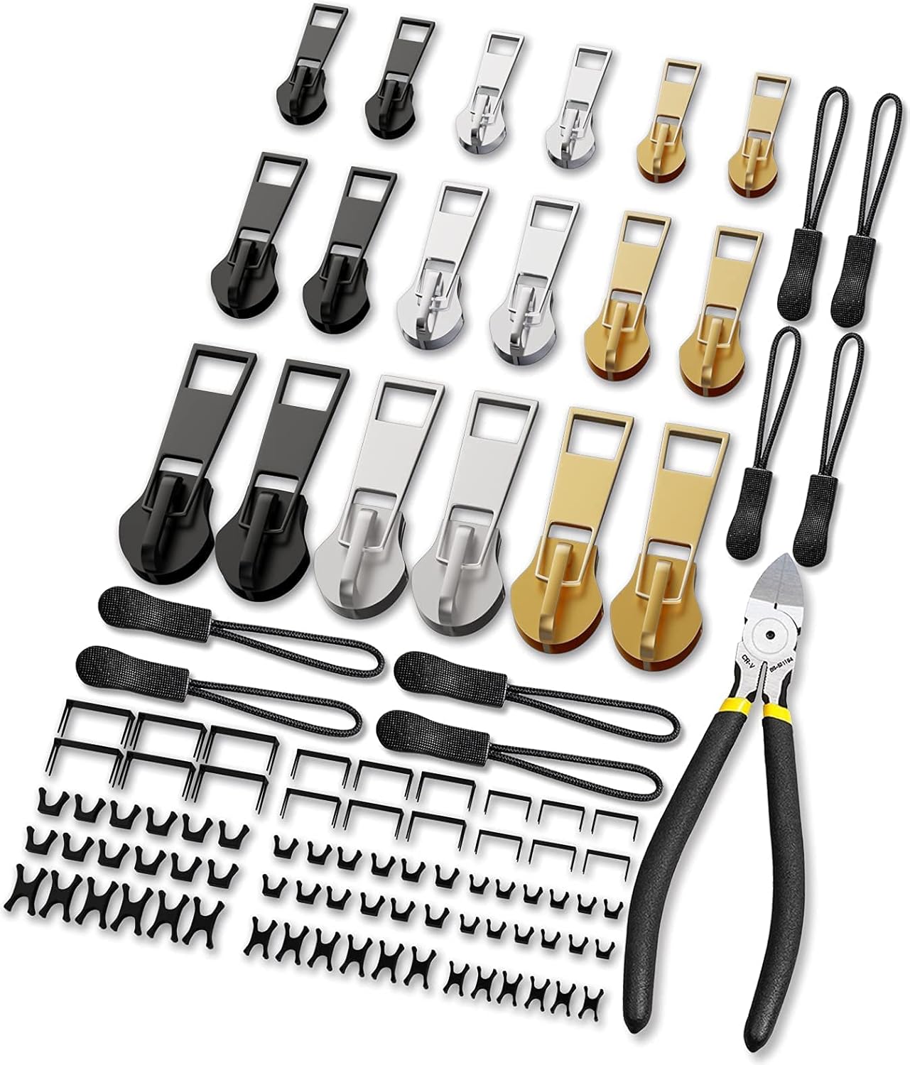 Upgraded Zipper Repair Kit, Universal Zipper Pull
