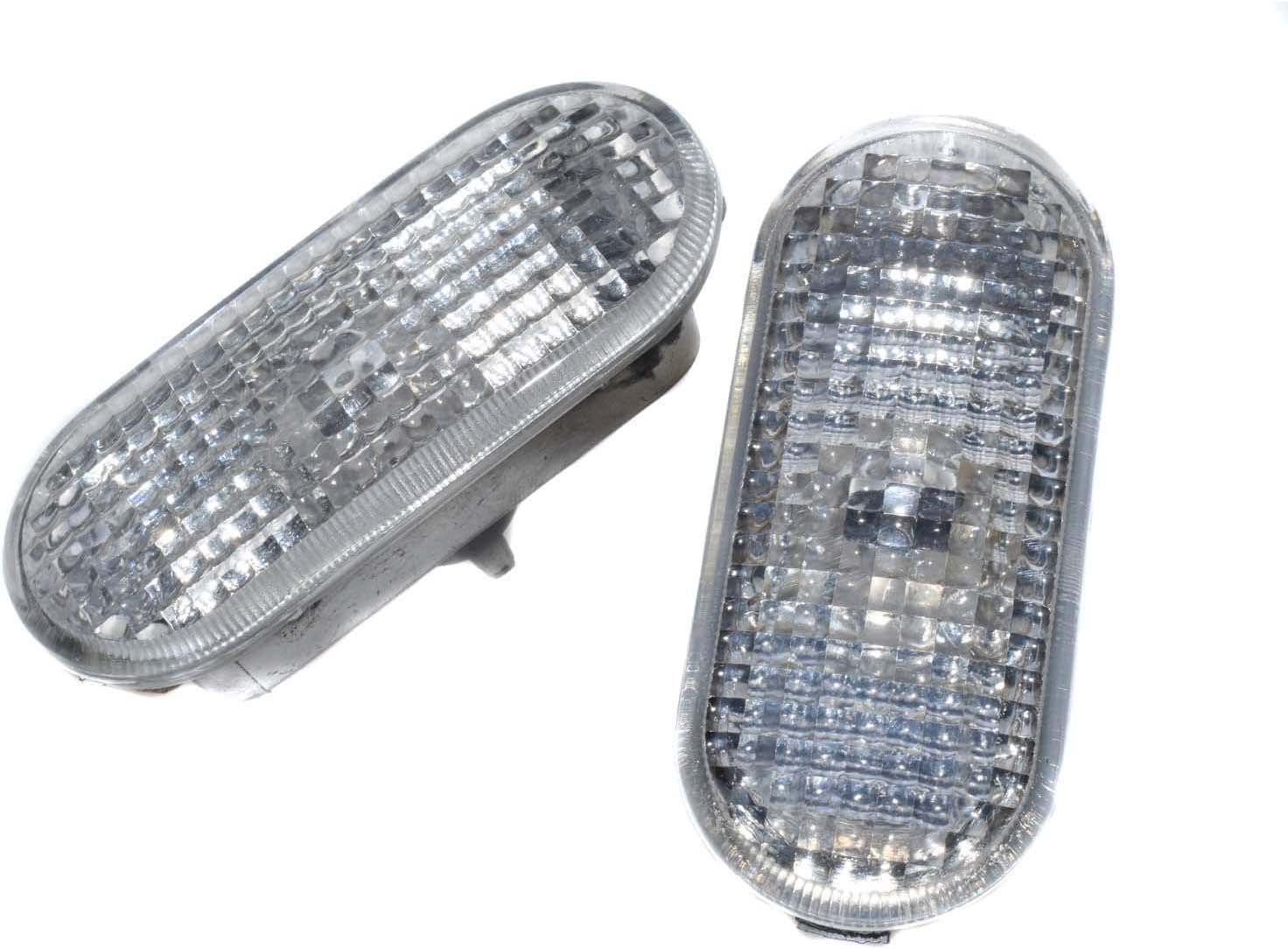 eGang Auto NEW CLEAR LENS SIDE MARKER LAMP HOUSING CAP FIT FOR 1999-2004 VW GOLF JETTA