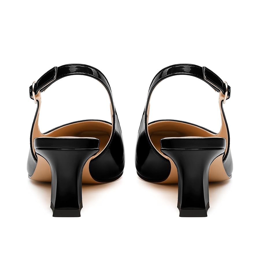 ドレスシューズ・革靴・ビジネスシューズ ^SALT&CHOCOLATE^ Square Open Toe Slingback Sandals 412324004 Amazon.com | HeySoleModa Womens Slingbacks, Small Square Toe