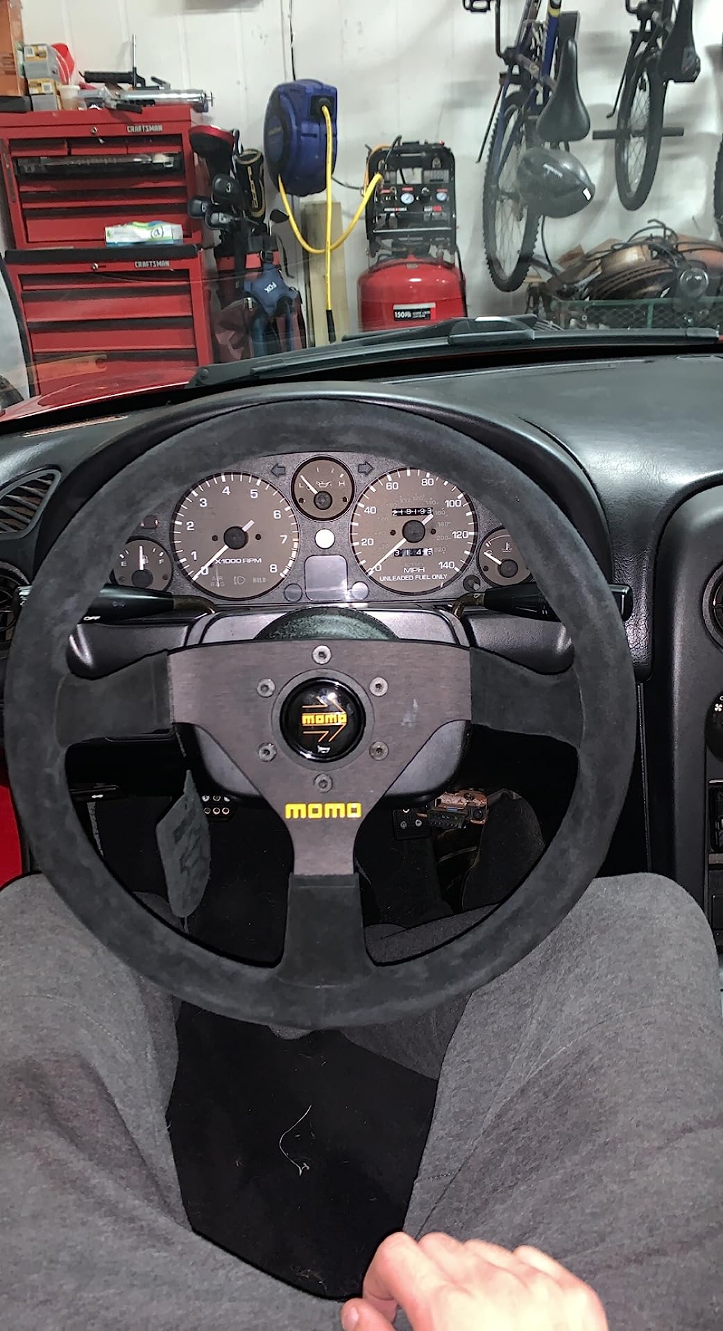 Compre Momo R1909_33S Mod 78 330 mm Suede Steering Wheel