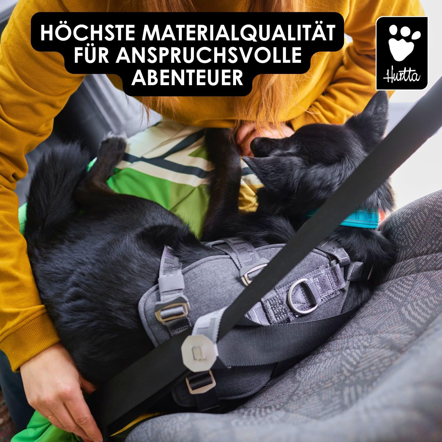 Hurtta Reise-Hundegeschirr ECO (10-20 kg, BlackBerry)