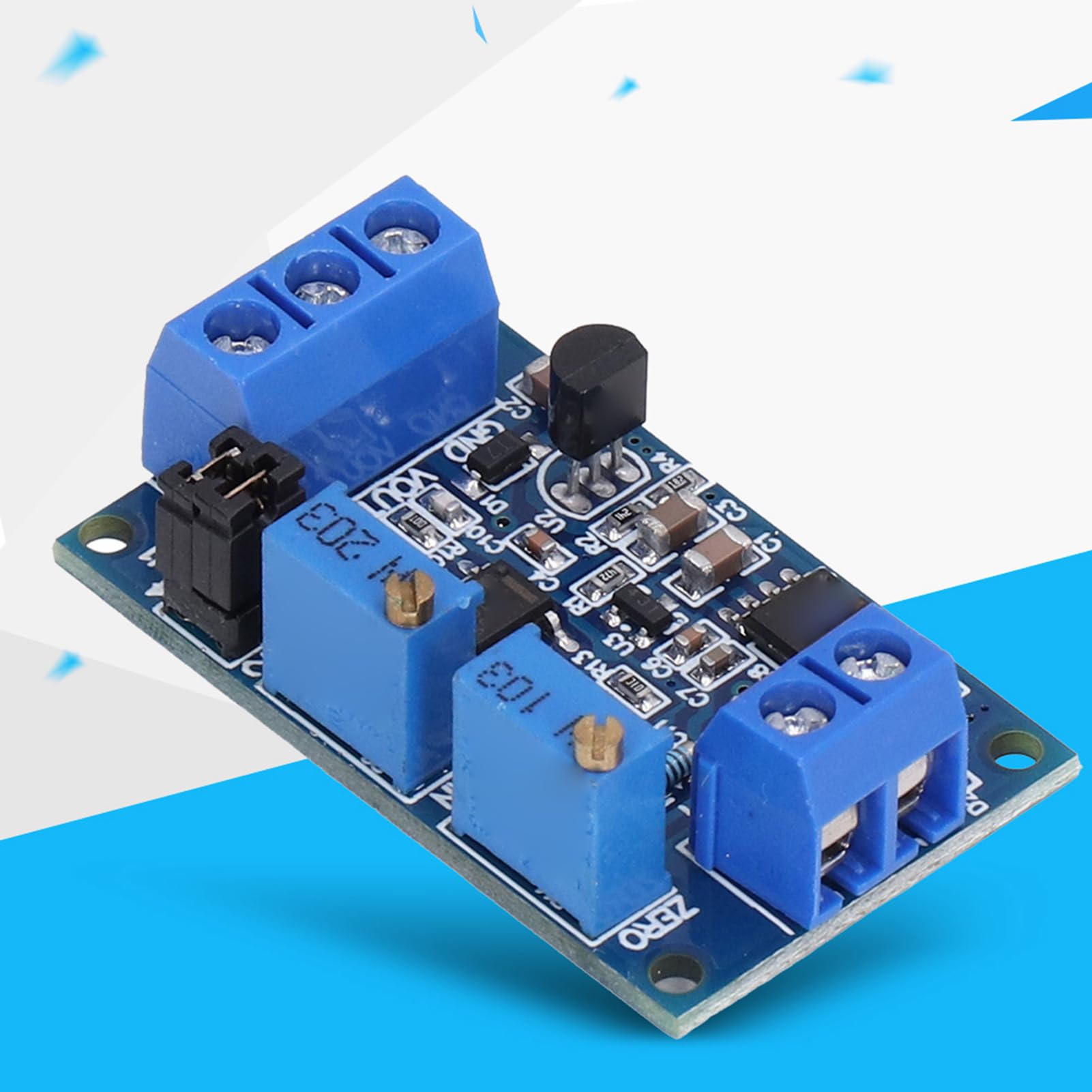 Fafeicy Convertidor de Corriente a Voltaje 4-20mA a 0-3.3V 5V 10V, Módulo de Conversión de Señal Transmisor de Voltaje Grado Industrial 2 Piezas