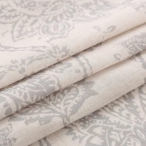 Miniatura 7 de jinchan Cenefa floral para ventanas, cenefa de cocina, cenefa de ventana con diseño de cachemira, cortina de ventana pequeña, cenefa de ventana de