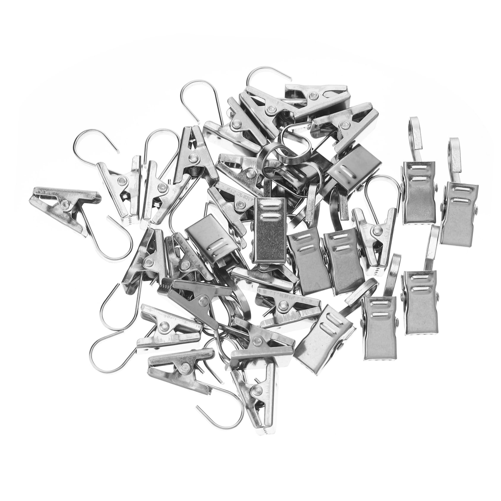 ABOOFAN 1set Curtain Clips Curtain Hooks for Use and Simple Design 30pcs