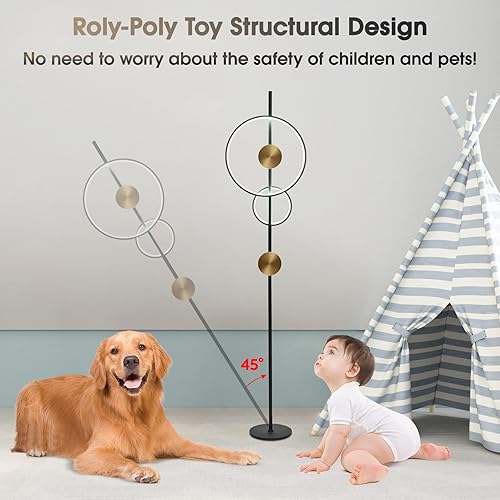 Miniatura 5 de AManLife Lámpara de pie, lámparas de pie LED modernas para sala de estar, 40 W - 2500 lúmenes, lámpara de pie regulable con control remoto de 3