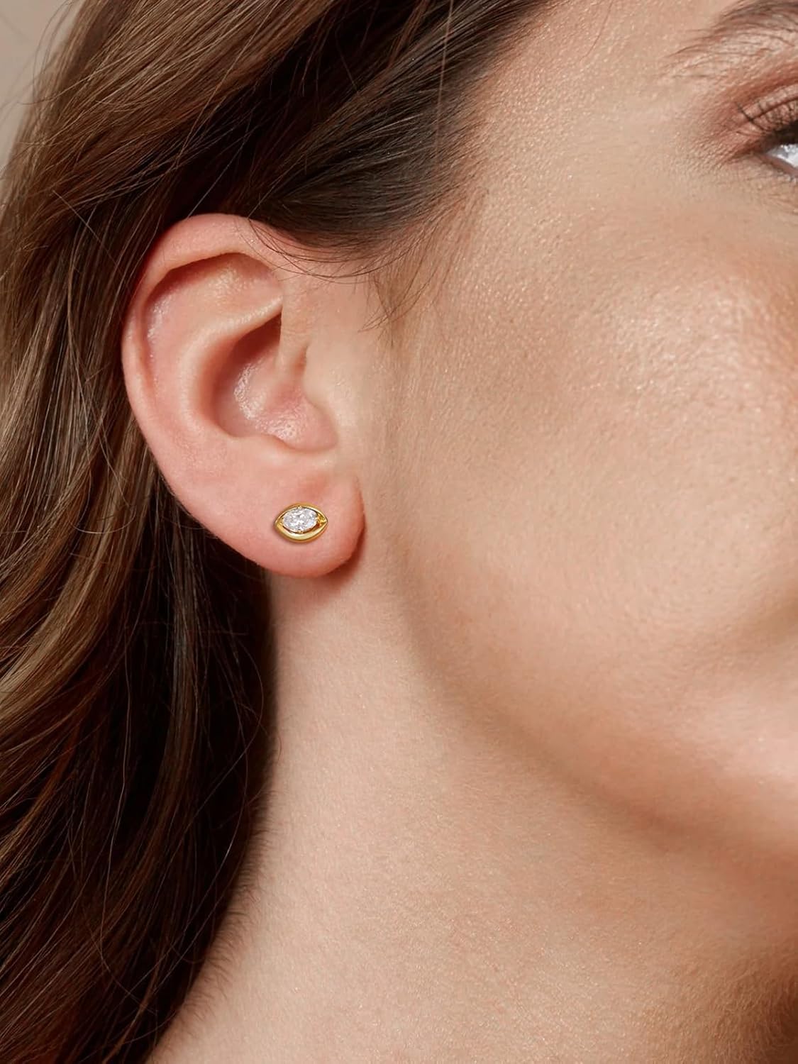 Original Design Moissanite Stud Earrings for Women, Pricess Cut/Oval Cut/Pear Cut/Heart Cut, Solid 925 Sterling Silver Hypoallergenic, Birthday Valentines Anniversary Mother's Day Ideal Gift for Her - Image 2