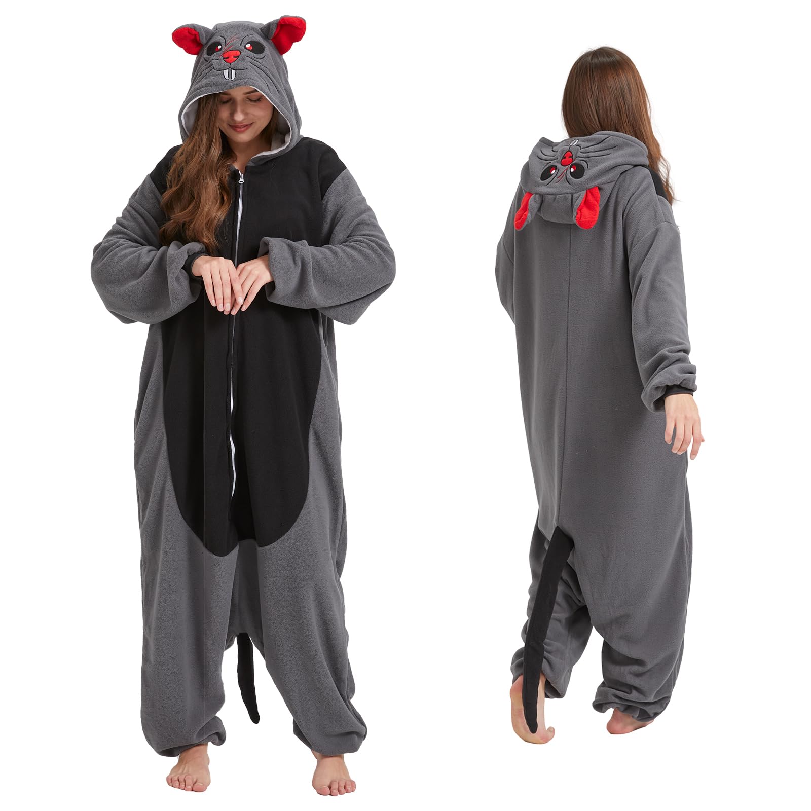 Adult Mouse Onesie Rat Costume Pajamas