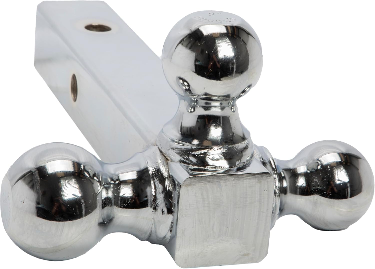 Extreme Max 5001.6532 Solid Shank Tri-Ball Hitch with 1-7/8", 2" & 2-5/16" Balls - Chrome