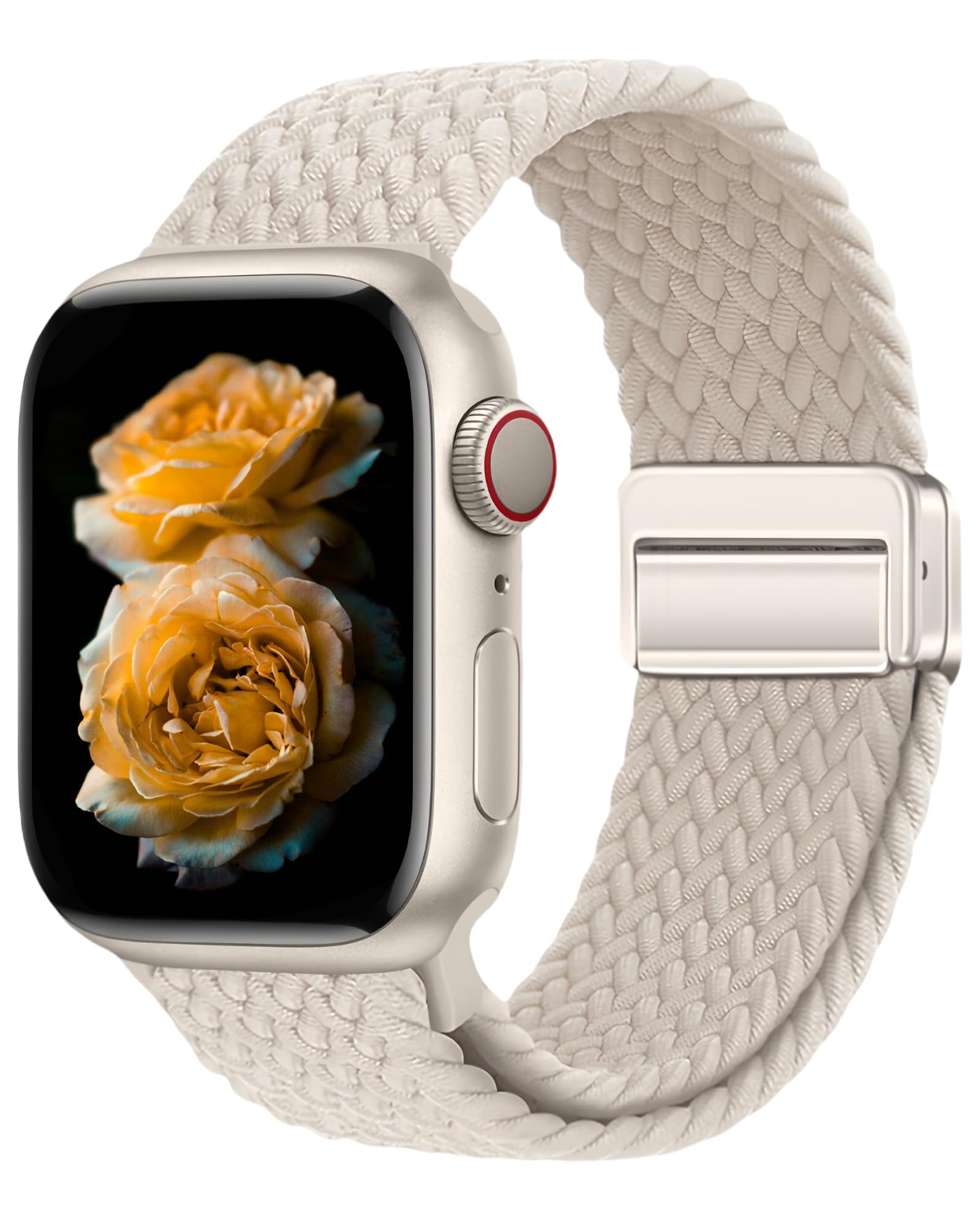 Verstellbares Nylon Loop Armband Compatible with Apple Watch für Damen & Herren 38/40/41/42/44/45/46/49mm – Magnetverschluss für iWatch Ultra3/2/1 SE3/2/1 Series11/10/9/8/7/6/5/4/3/2/1